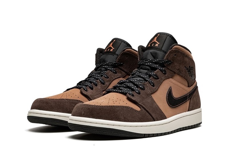 Air Jordan 1 Earth Tone Reps Mid Sneakers (2)