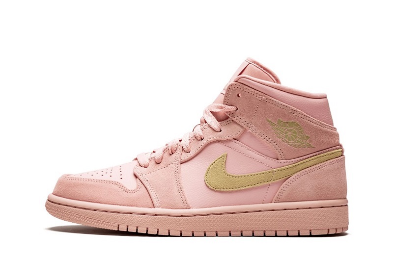 Air Jordan 1 Coral Gold Reps Mid Shoes  (1)