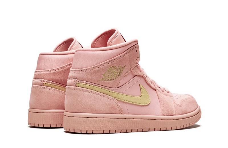 Air Jordan 1 Coral Gold Reps Mid Shoes  (3)