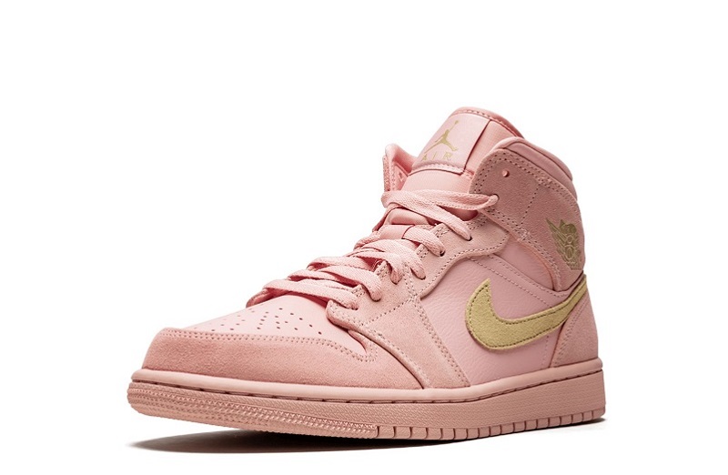 Air Jordan 1 Coral Gold Reps Mid Shoes  (4)