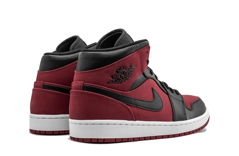 Air Jordan 1 Banned Grm Red Black Reps Mid Sneakers (3)