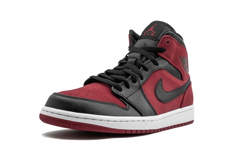 Air Jordan 1 Banned Grm Red Black Reps Mid Sneakers (4)