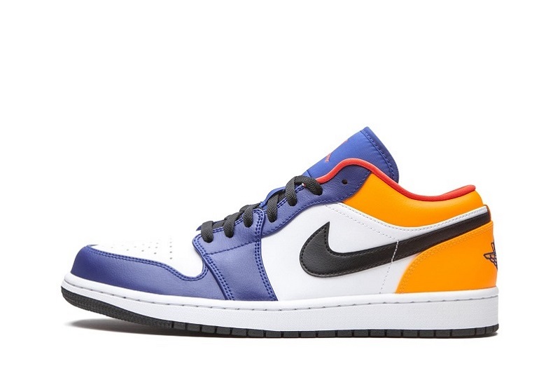 Air Jordan 1 Deep Royal/Yellow Reps Low Sneakers (1)