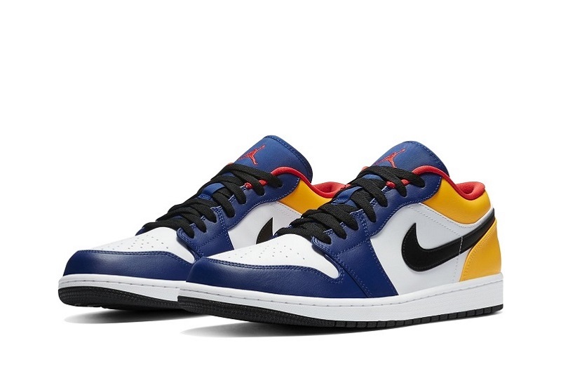 Air Jordan 1 Deep Royal/Yellow Reps Low Sneakers (2)