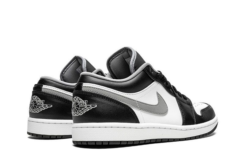 Air Jordan 1 Black White Particle Grey Reps Low Shoes (3)