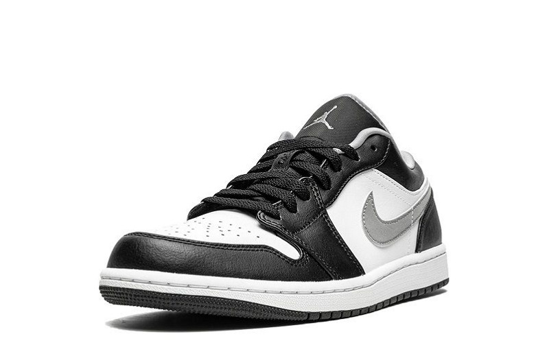 Air Jordan 1 Black White Particle Grey Reps Low Shoes (4)