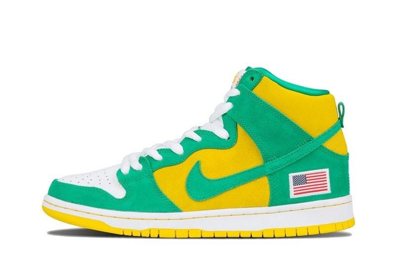 Nike SB Dunks High Oakland A's Reps (1)