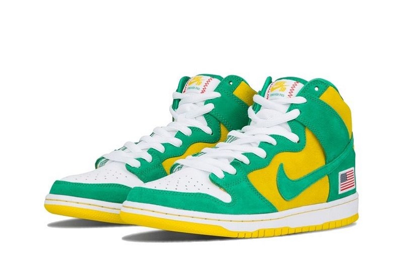 Nike SB Dunks High Oakland A's Reps (2)