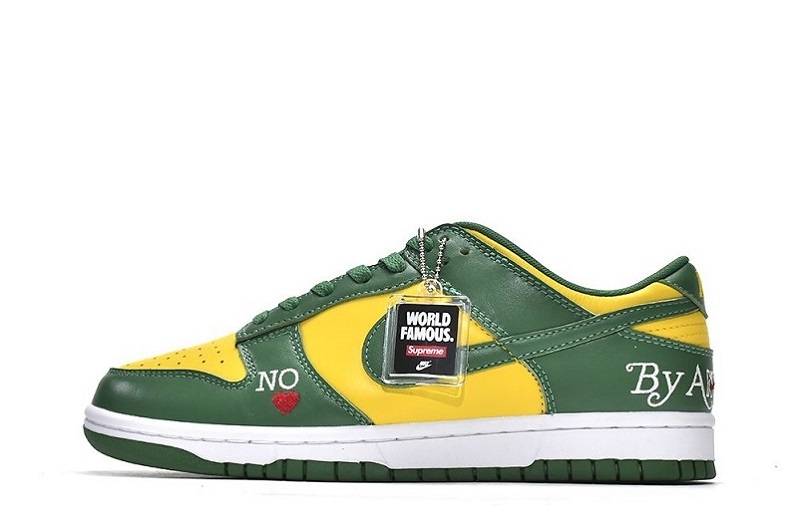 Supreme SB Dunk Low Green Yellow Reps Online (1)