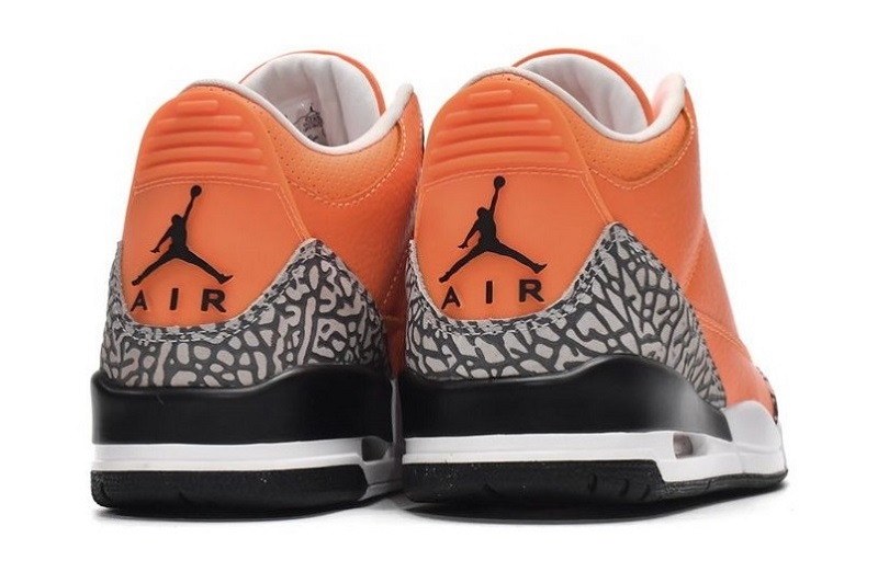 Air Jordan 3 Orange Reps Retro Sneakers (3)