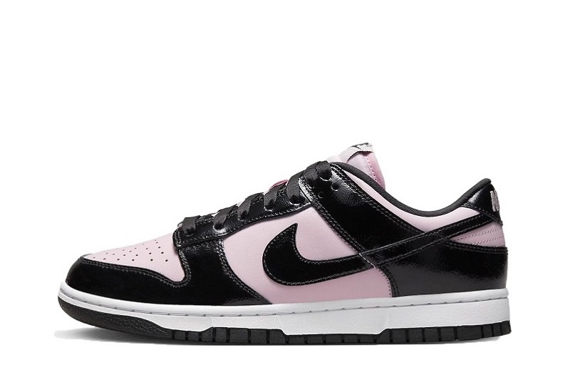 Dunk Low Pink Black Patent Reps Women's Sneakers (1)