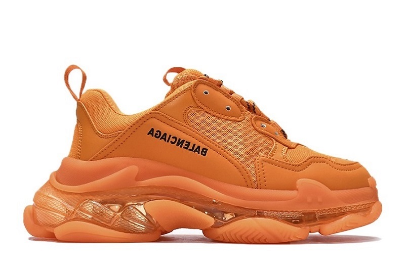 Balenciaga Triple S Clear Sole Orange Reps for Sale (2)