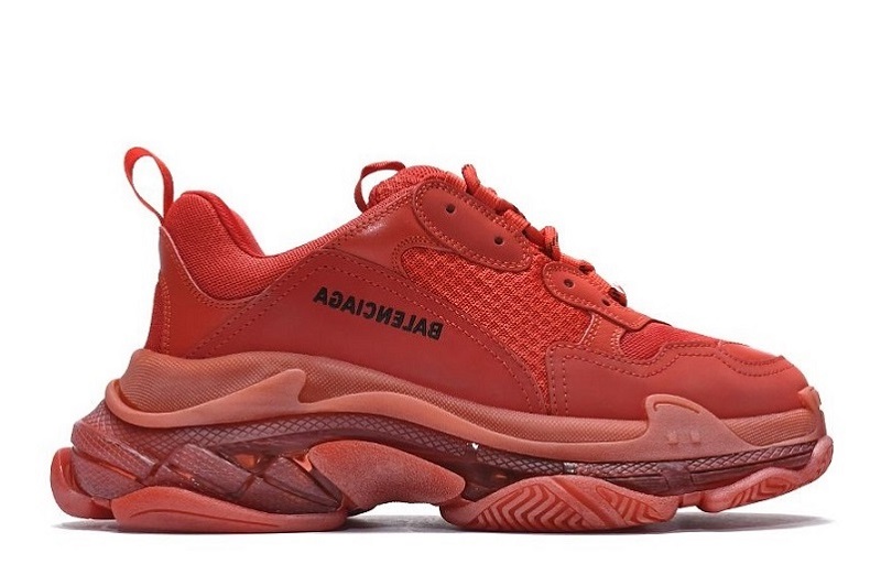 Balenciaga Triple S Clear Sole Dark Red Reps (2)