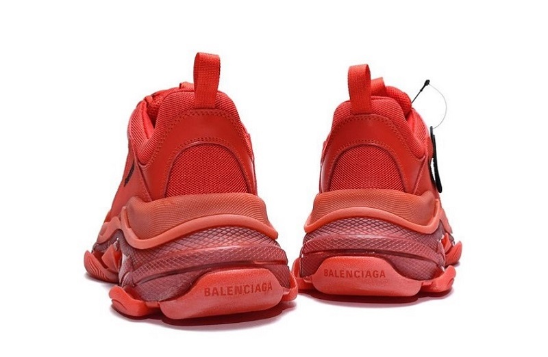 Balenciaga Triple S Clear Sole Dark Red Reps (4)