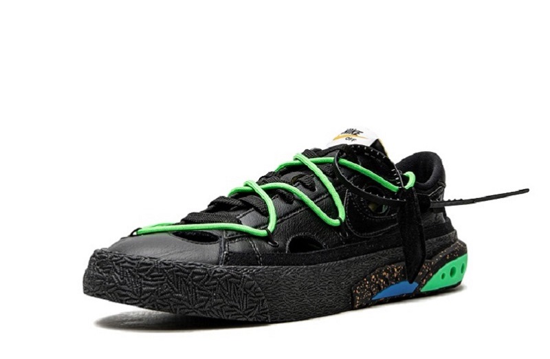 Off-White x Blazer Low Black Electro Green Reps (4)