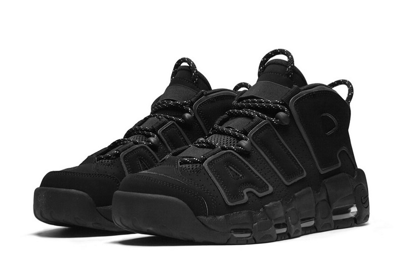 Air More Uptempo Triple Black Reflective Reps (2)