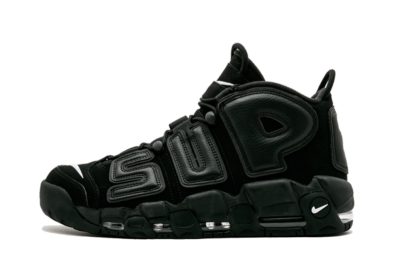 Supreme x  Air More Uptempo Black Reps  (1)