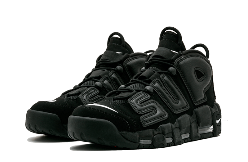 Supreme x  Air More Uptempo Black Reps  (2)