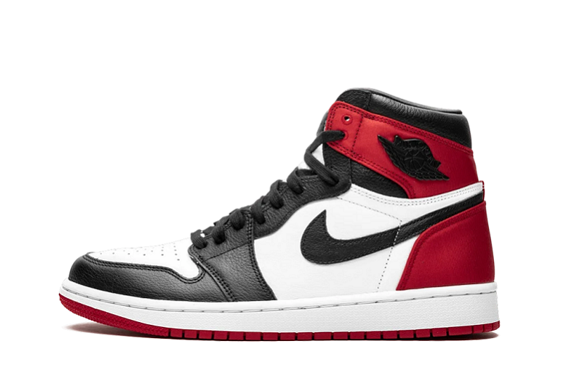 Wmns Air Jordan 1 Retro High Satin Black Toe Reps (1)