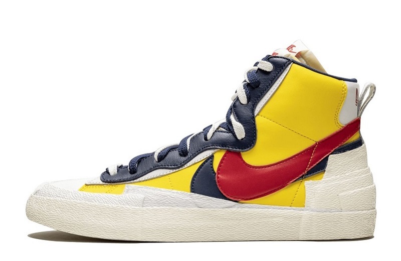 Sacai x Blazer Mid Varsity Maize Reps  (1)