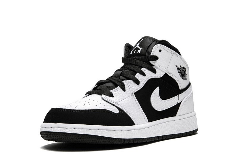 Air Jordan 1 Mid White Black Reps (4)