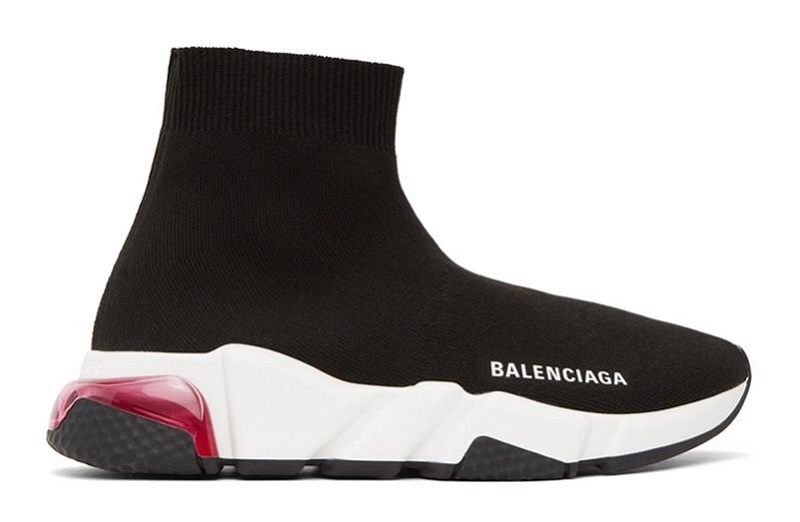 Balenciaga Clear Sole Speed Black & Pink Reps (1)