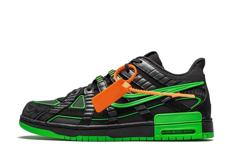 Off-White x Air Rubber Dunk Green Strike Reps (1)