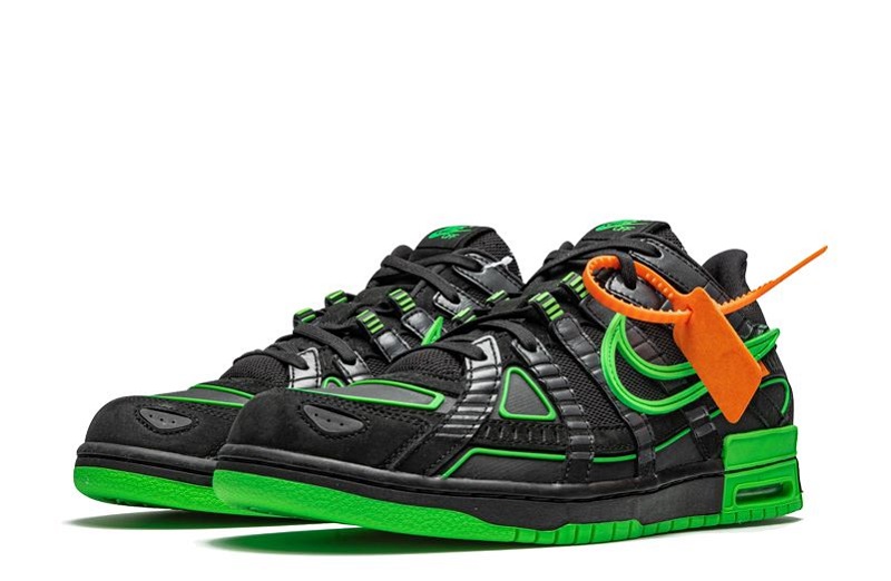 Off-White x Air Rubber Dunk Green Strike Reps (2)