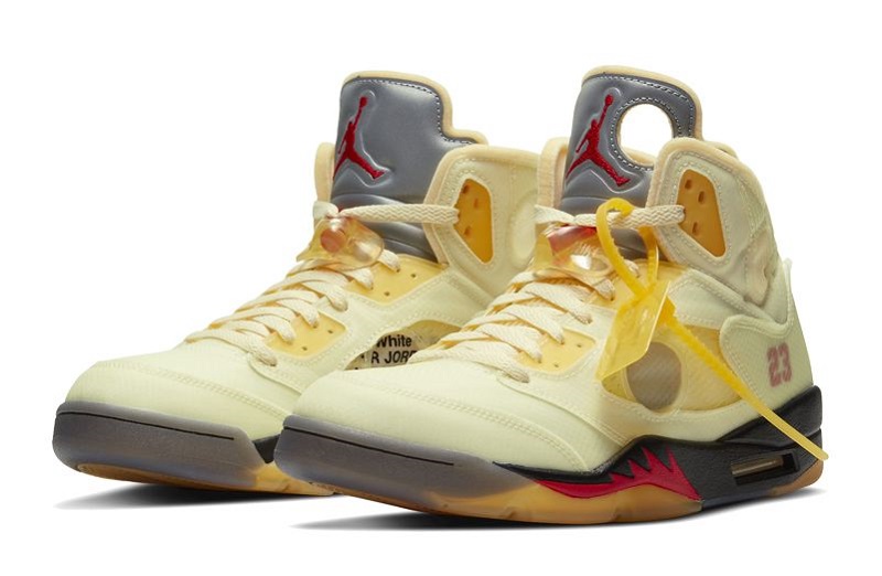 Off-White x Air Jordan 5 Sail Reps (2)