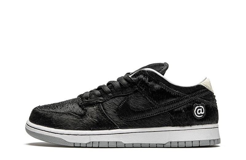 Medicom Toy x SB Dunk Low Black White Reps (1)