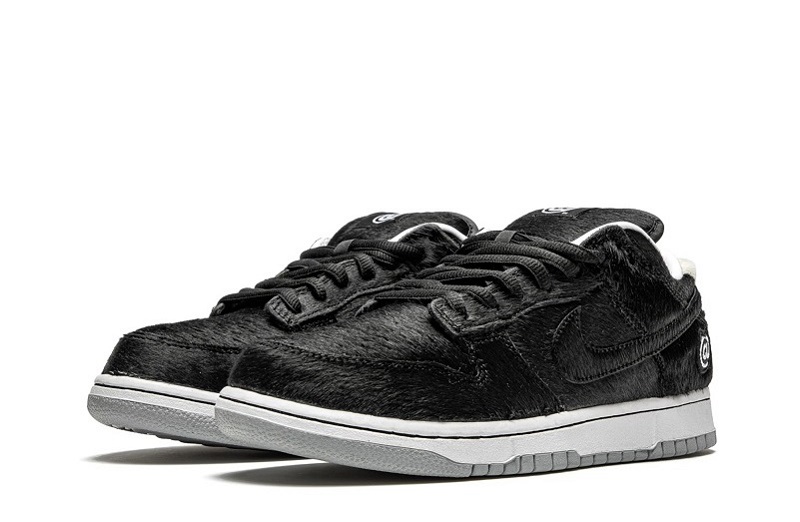 Medicom Toy x SB Dunk Low Black White Reps (2)