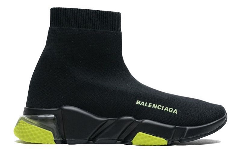 Balenciaga Speed Clear Sole Black/Yellow Fluo Reps (1)