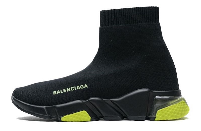 Balenciaga Speed Clear Sole Black/Yellow Fluo Reps (2)