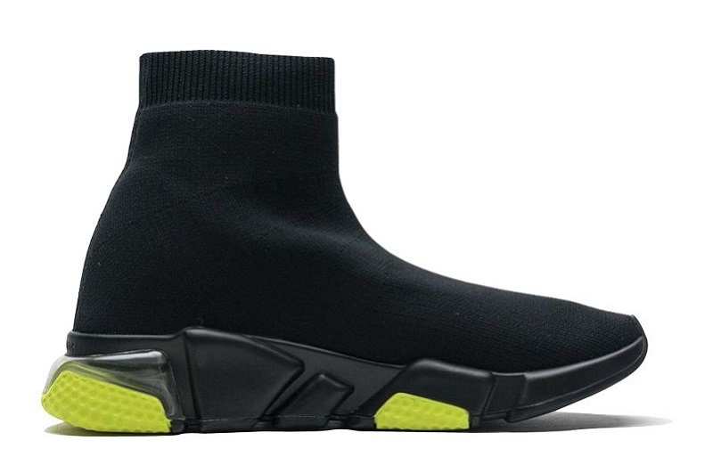 Balenciaga Speed Clear Sole Black/Yellow Fluo Reps (3)