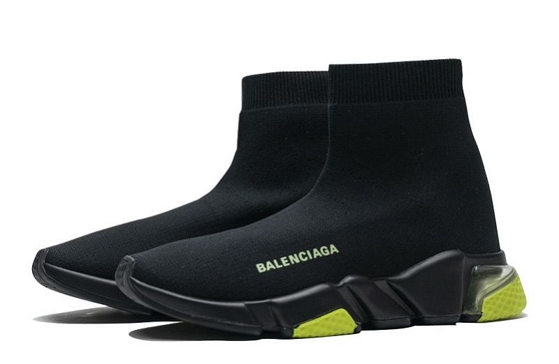 Balenciaga Speed Clear Sole Black/Yellow Fluo Reps (4)