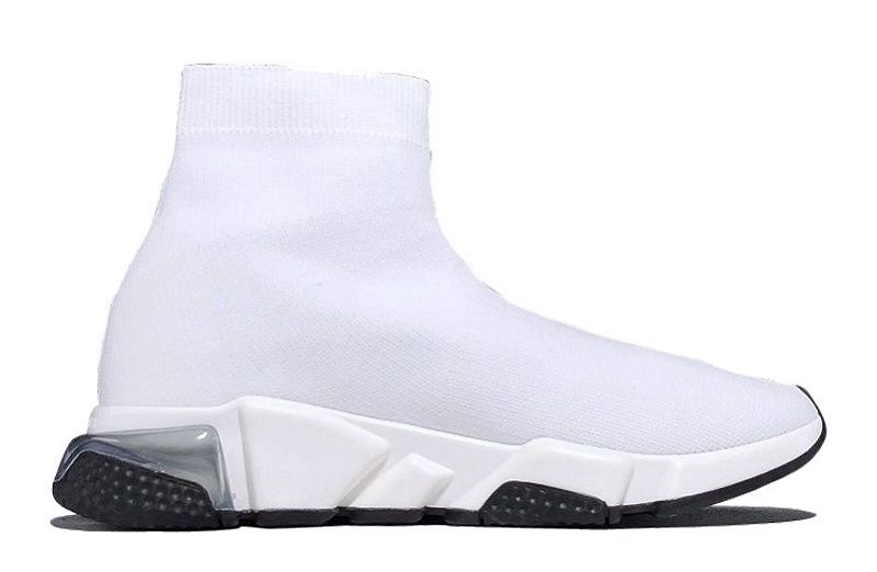 Balenciaga Speed Clear Sole White Black Reps (3)