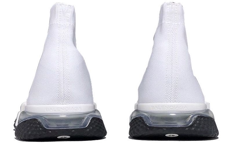 Balenciaga Speed Clear Sole White Black Reps (5)