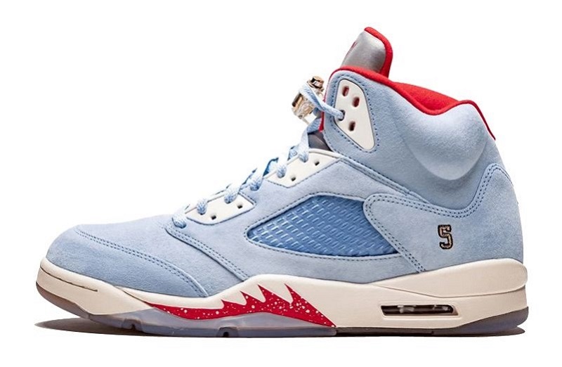 Trophy Room x Air Jordan 5 Retro Ice Blue Reps (1)