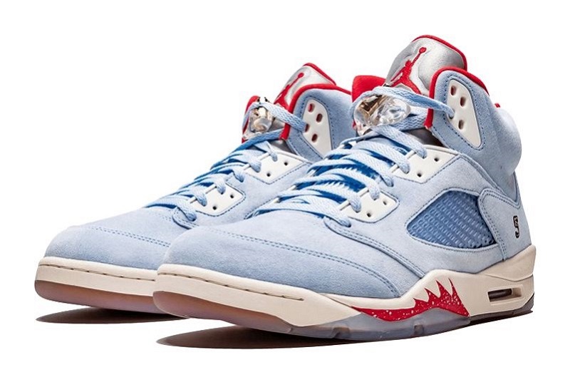 Trophy Room x Air Jordan 5 Retro Ice Blue Reps (2)