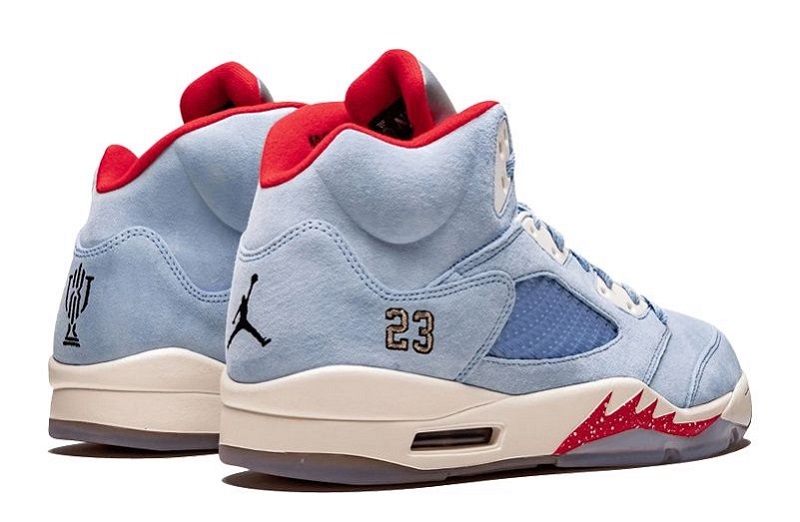 Trophy Room x Air Jordan 5 Retro Ice Blue Reps (3)