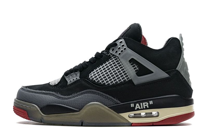 Off-White x Air Jordan 4 Bred Reps (1)