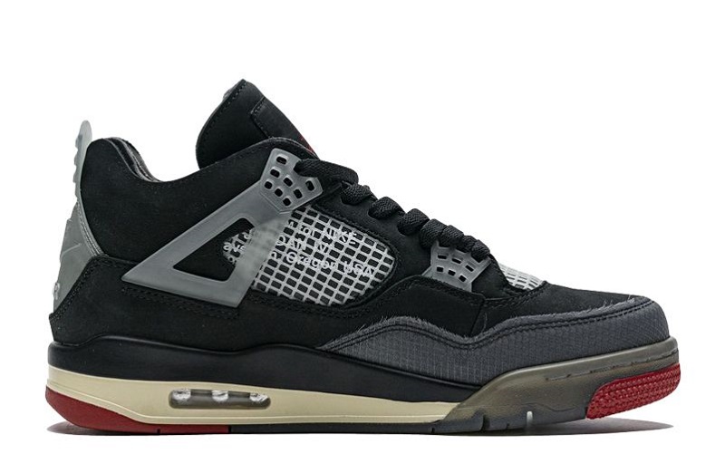 Off-White x Air Jordan 4 Bred Reps (2)