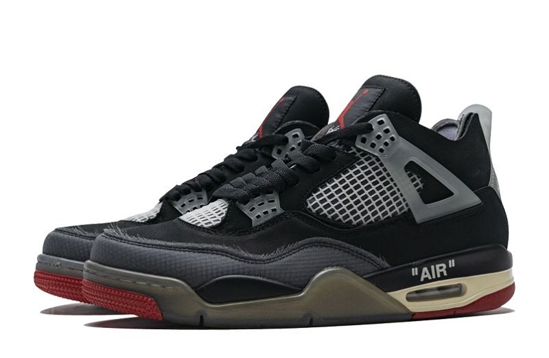 Off-White x Air Jordan 4 Bred Reps (3)