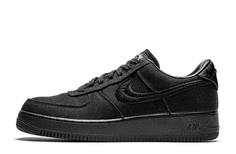 Stussy x Air Force 1 Low Black Reps (1)