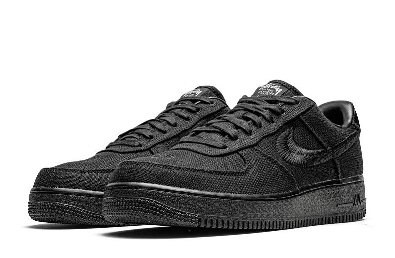 Stussy x Air Force 1 Low Black Reps (2)